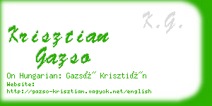 krisztian gazso business card